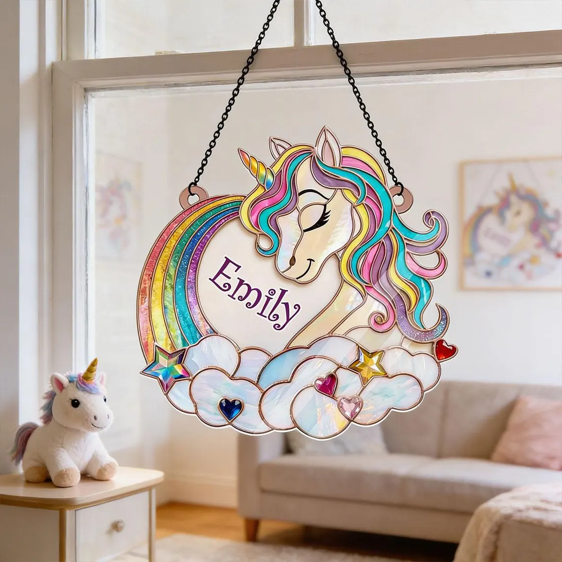 ✨Personalized Unicorn Suncatcher 