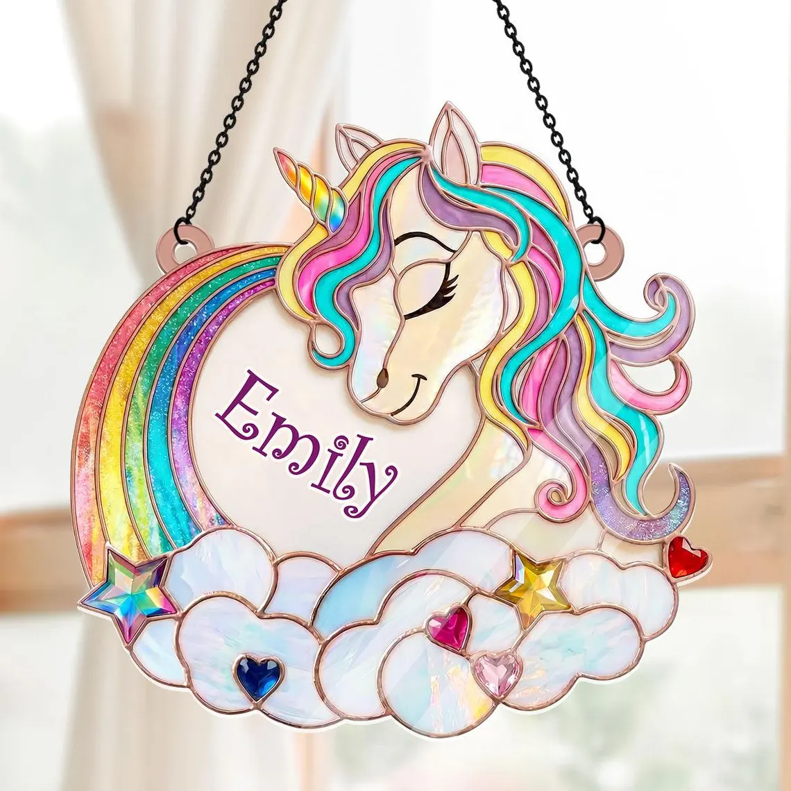 ✨Personalized Unicorn Suncatcher 
