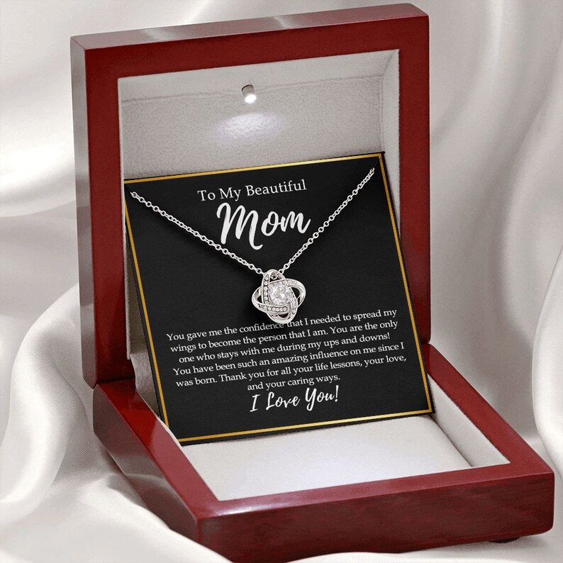 Eternal Heart Necklace - For The Most Beautiful Mother In The World