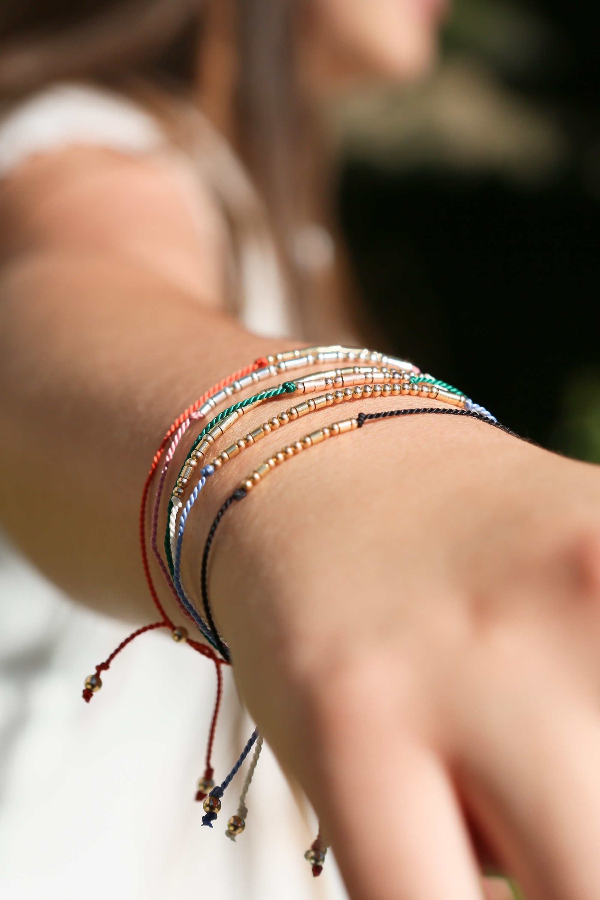 KEEP FUCKING GOING Morse Code Message Bracelet