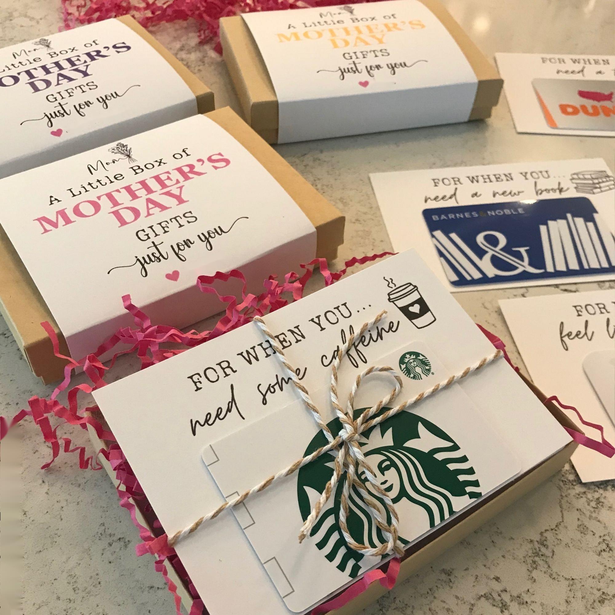 Mother's Day Gift Card Care Package