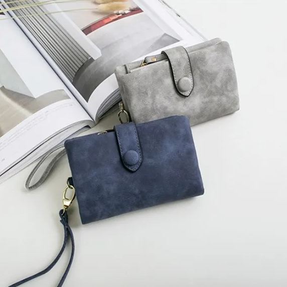 ☀️Mother's Day Hot Sale - Small Trifold Leather Wallet for Women