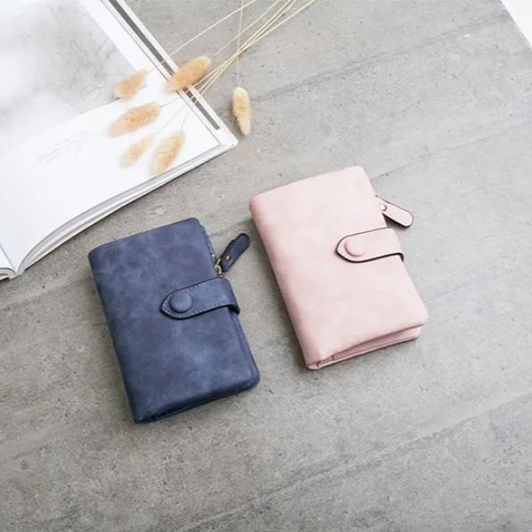 ☀️Mother's Day Hot Sale - Small Trifold Leather Wallet for Women