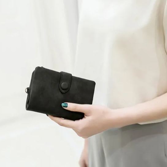 ☀️Mother's Day Hot Sale - Small Trifold Leather Wallet for Women