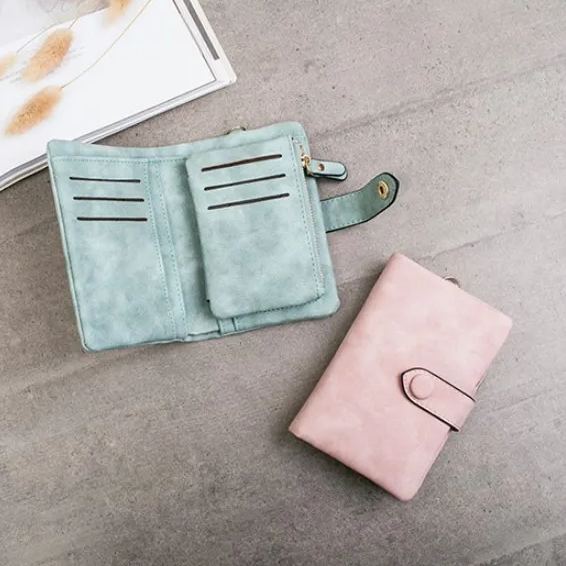 ☀️Mother's Day Hot Sale - Small Trifold Leather Wallet for Women