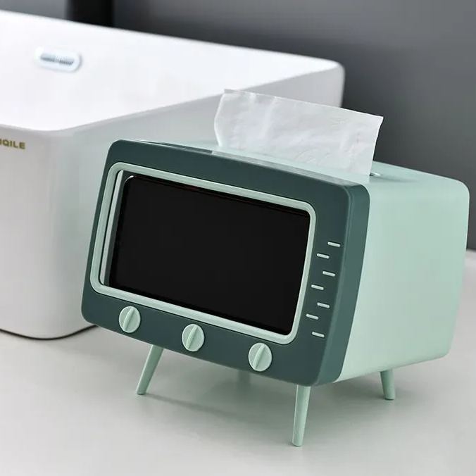 Creative Tissue Box With Phone holder