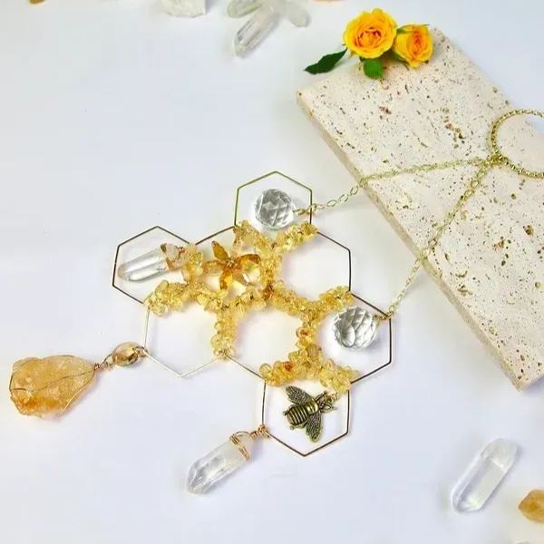 🥰Perfect Gift🎁- 2023 Honeycomb Crystal Decor