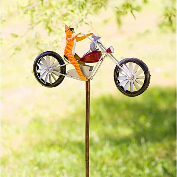 🔥Last Day 49% OFF🥳 Vintage Bicycle Metal Wind Spinner🐱🐸