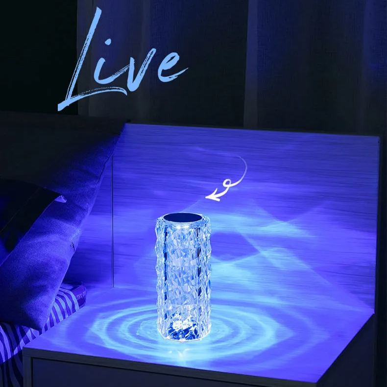 🎁 Summer Hot Sale- 49% OFF🎁Touching Control Rose Crystal Lamp - Buy 2 Free Shipping