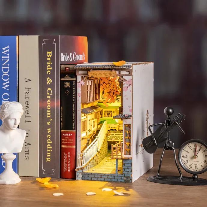 🖐DIY Handmade Wooden Creative Cabin with Lights🏡