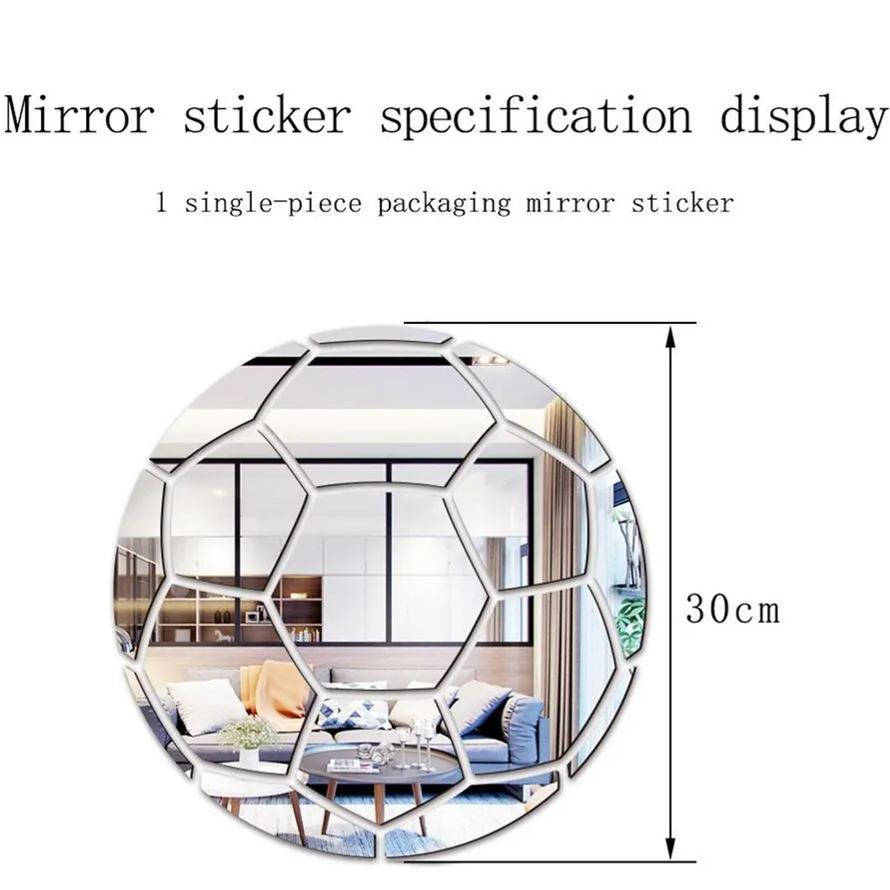 ⚽Football Mirror Sticker