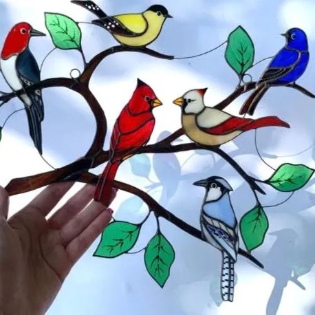 🐦The Best Gift-Birds Stained Glass Window Hangings