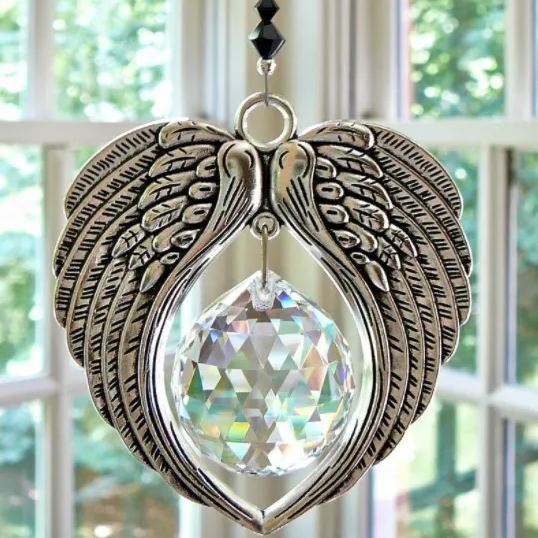 💎Angel Wings Crystal Pendant Suncatcher