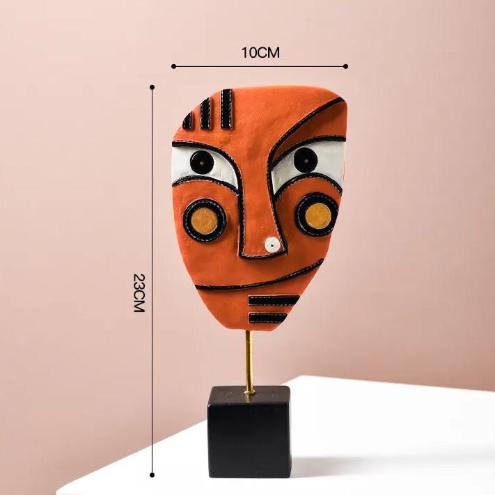 Abstract Human Face Sculpture Modern Art Decor