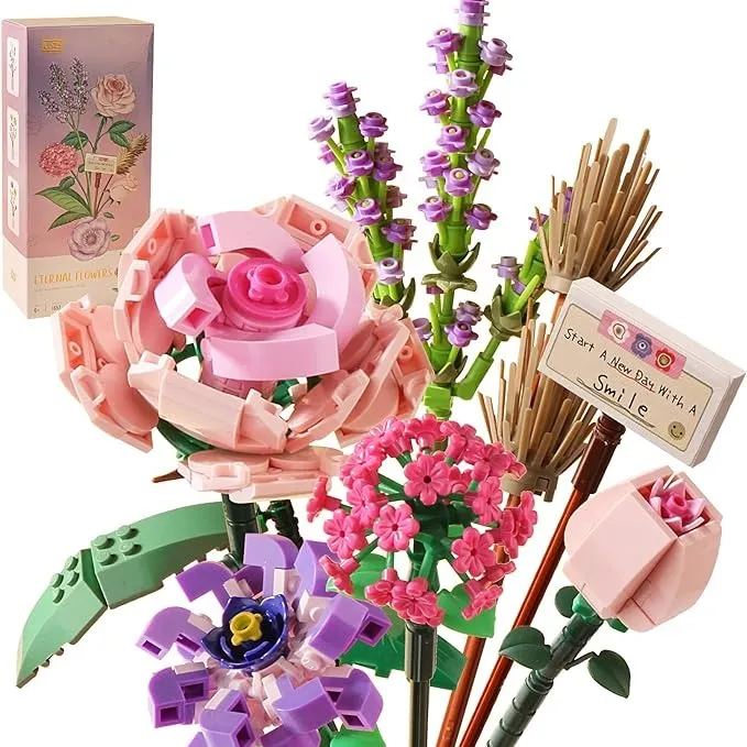 (🔥HOT SALE NOW 49% OFF) - 💐Mini Bricks Flower Bouquet Building Sets