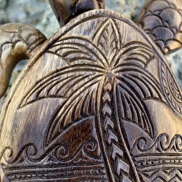 Hawaiian Turtle WoodCarving