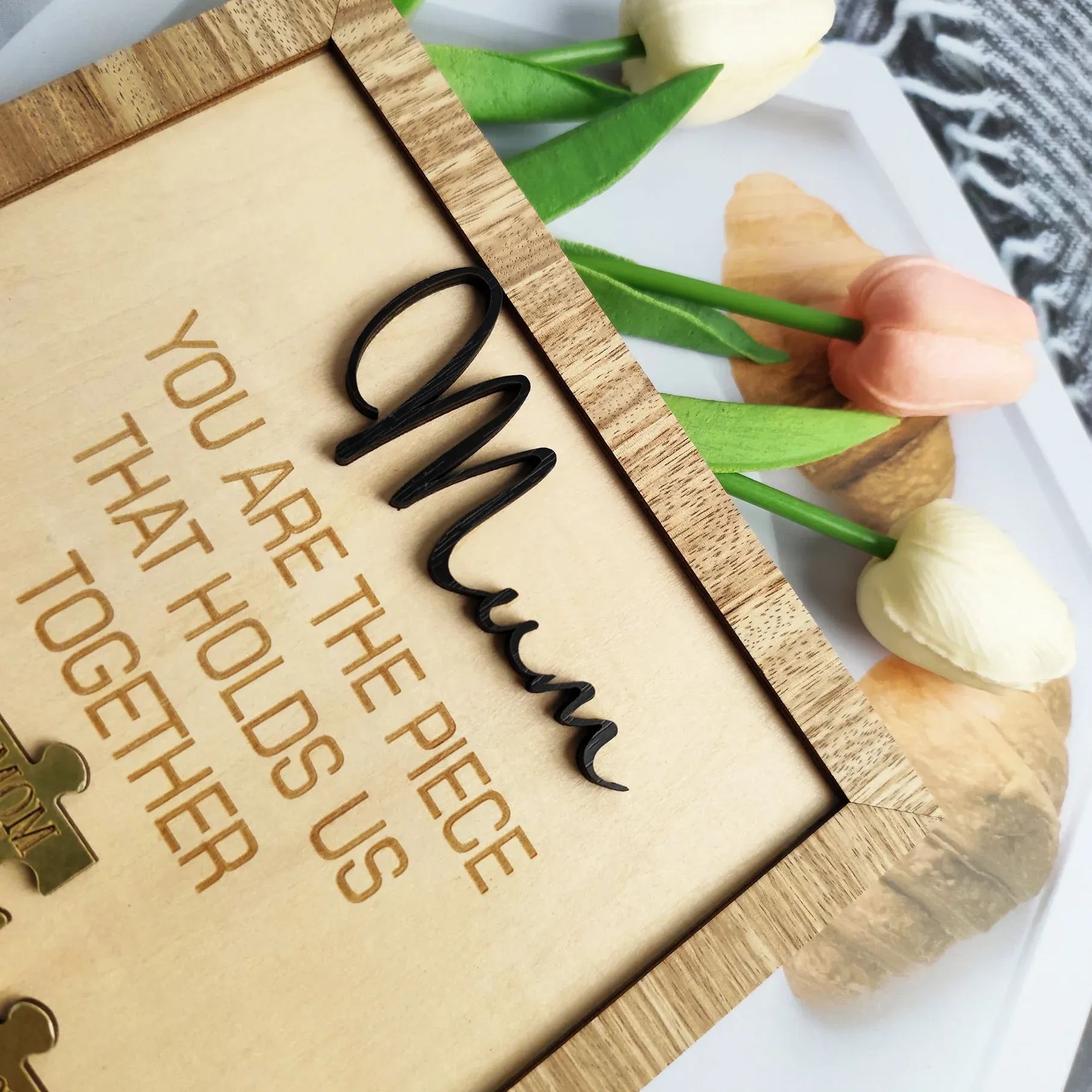 💐MOTHER'S DAY PRE-SALE💝Custom Wooden Puzzle Sign