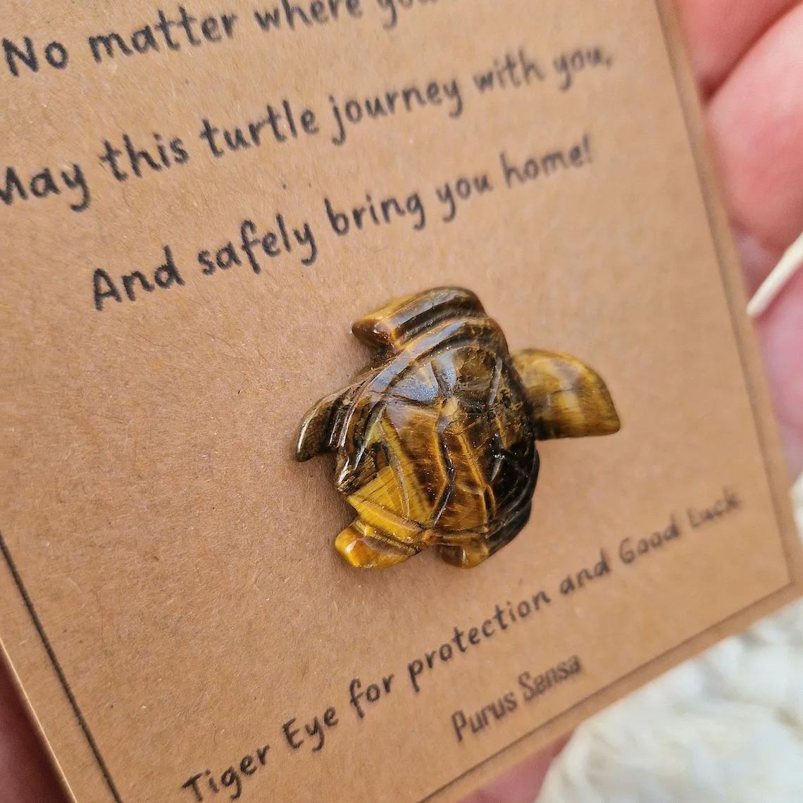 Crystal turtle travel gift