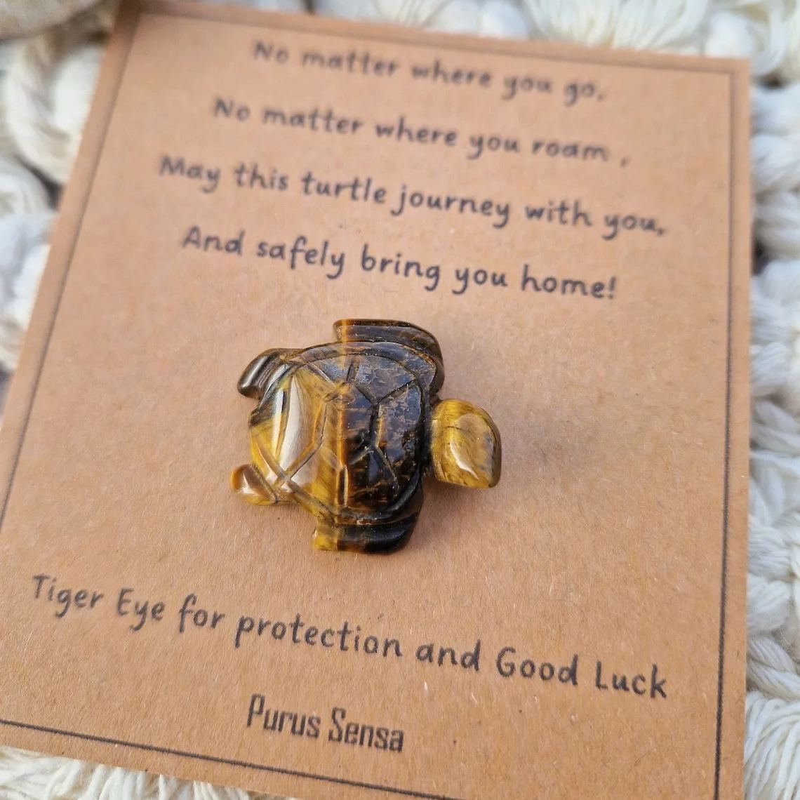 Crystal turtle travel gift