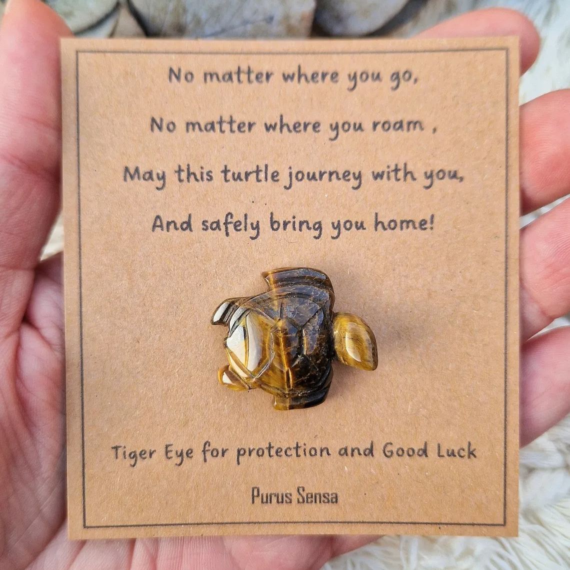 Crystal turtle travel gift