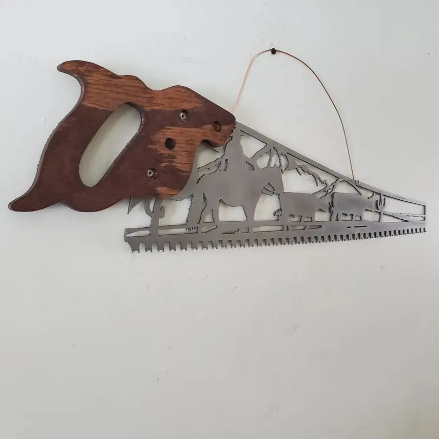 Father‘s Day Hot Sale Handsaw Shaped Sculpture Art