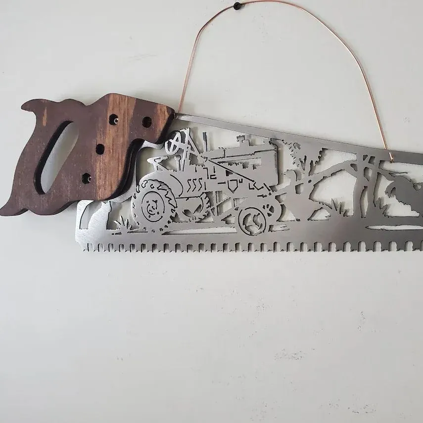 Father‘s Day Hot Sale Handsaw Shaped Sculpture Art
