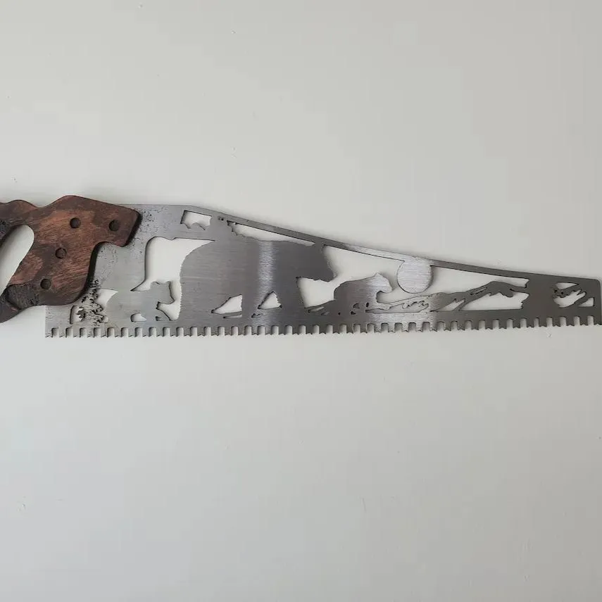 Father‘s Day Hot Sale Handsaw Shaped Sculpture Art