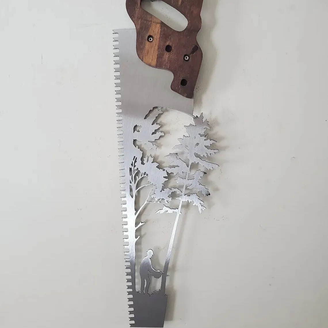 Father‘s Day Hot Sale Handsaw Shaped Sculpture Art