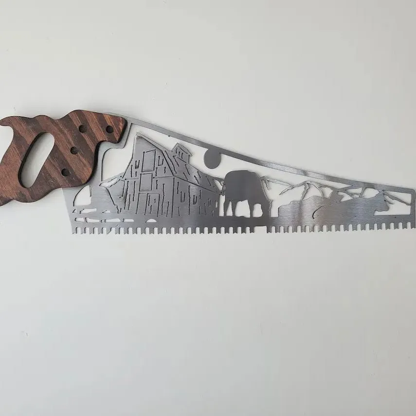 Father‘s Day Hot Sale Handsaw Shaped Sculpture Art