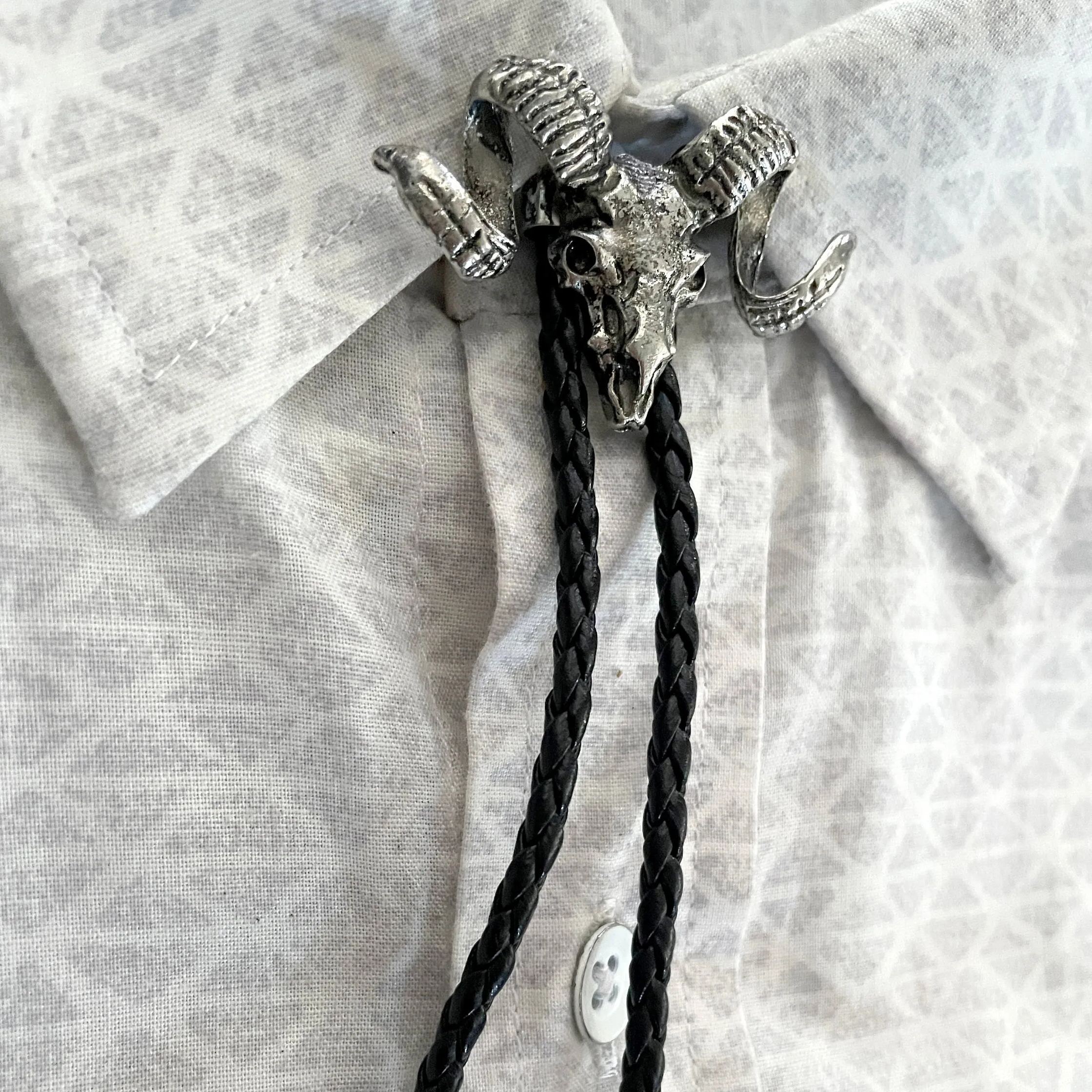 Large Dead Head Moth Bolo Tie