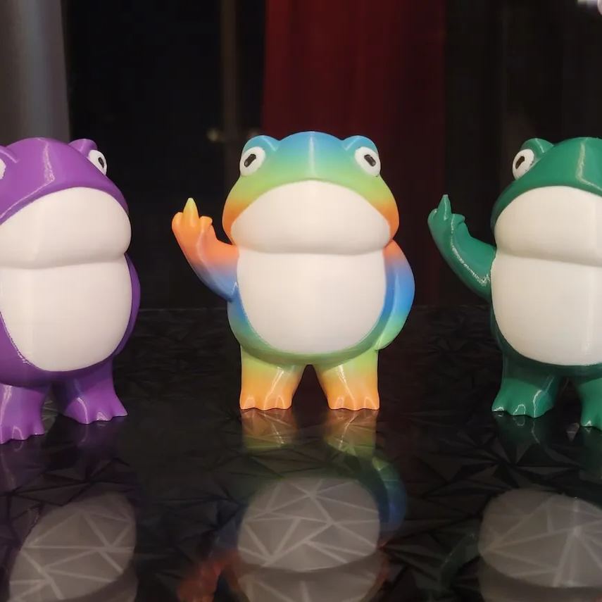 🐸Mr. Rebellious Frog Statue