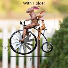 🔥Last Day 49% OFF🥳 Vintage Bicycle Metal Wind Spinner🐱🐸