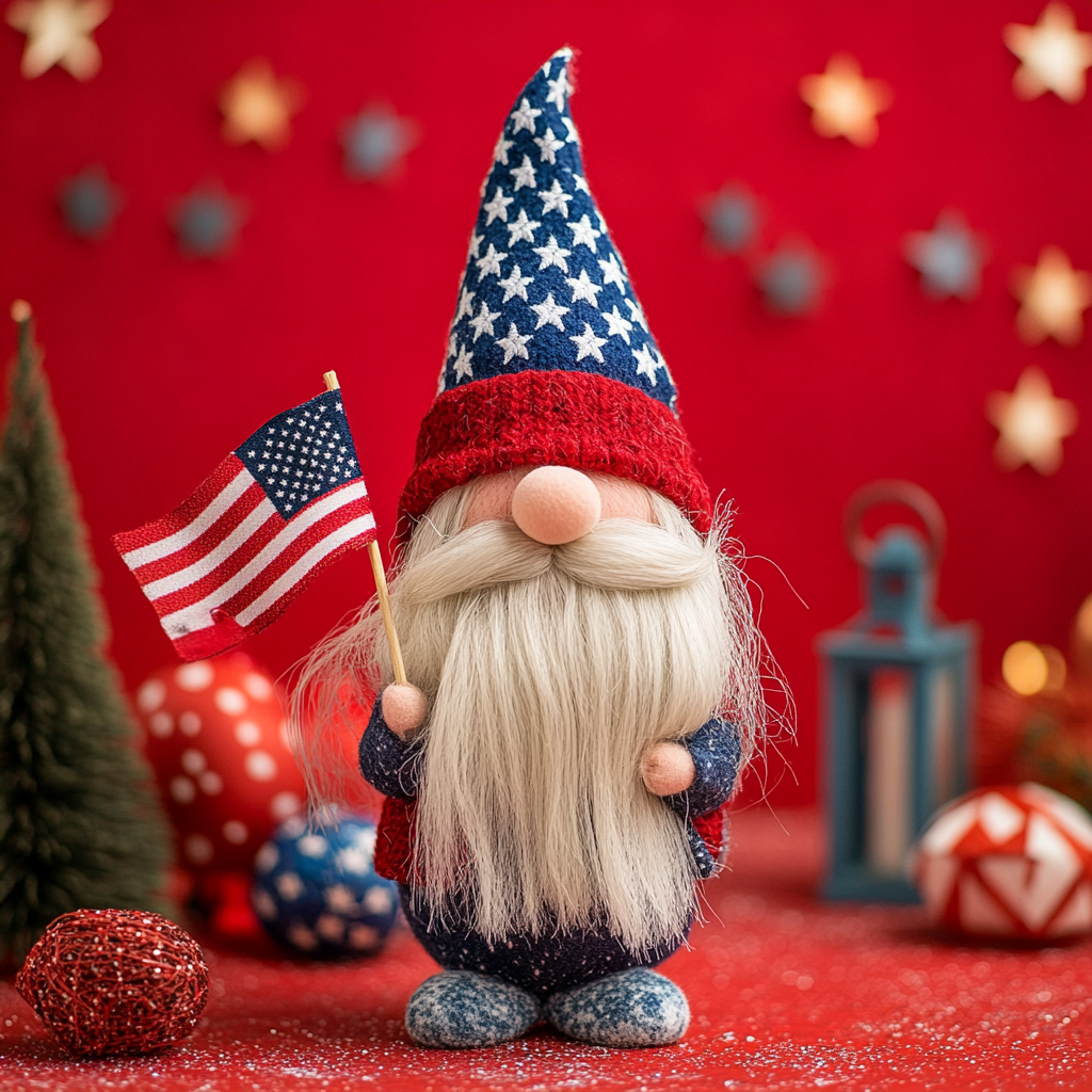 🎉American Patriotic Gnomes Doll