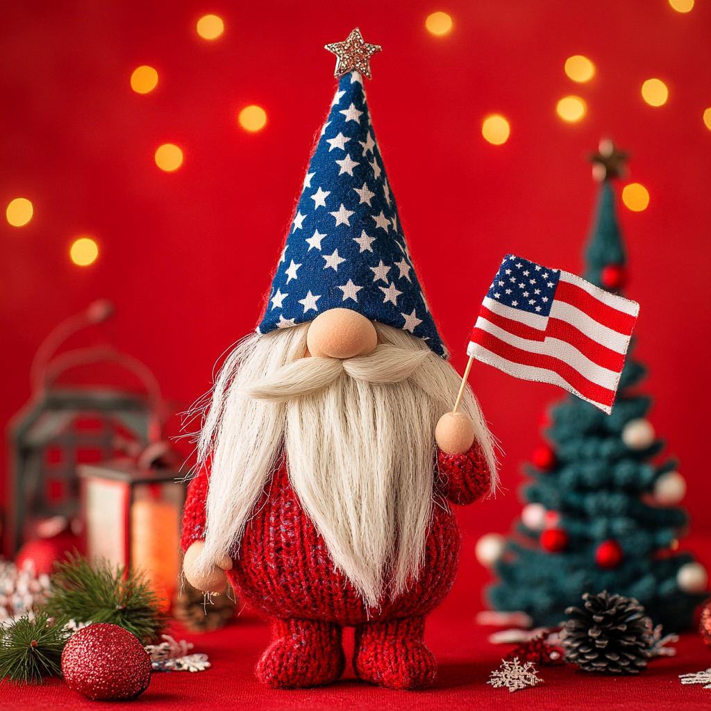 🎉American Patriotic Gnomes Doll