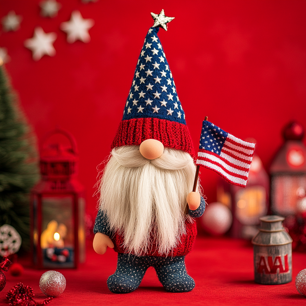 🎉American Patriotic Gnomes Doll