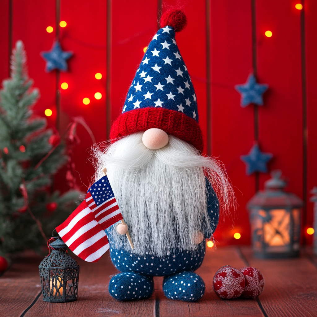 🎉American Patriotic Gnomes Doll