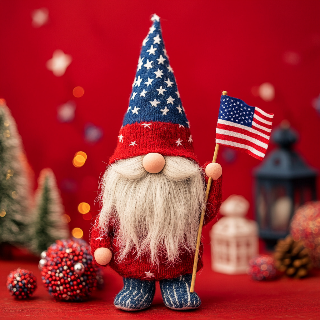 🎉American Patriotic Gnomes Doll