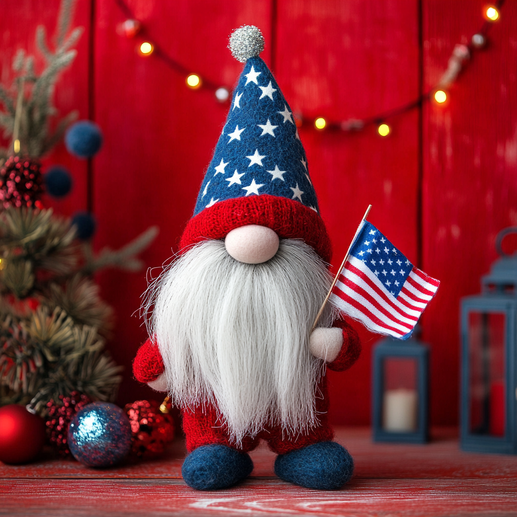 🎉American Patriotic Gnomes Doll