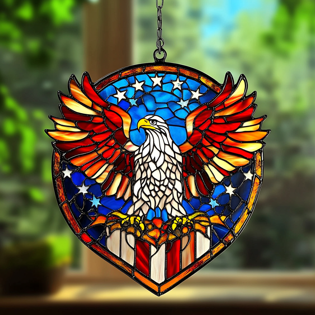 250th Anniversary Floral Sun Catcher Window Ornament