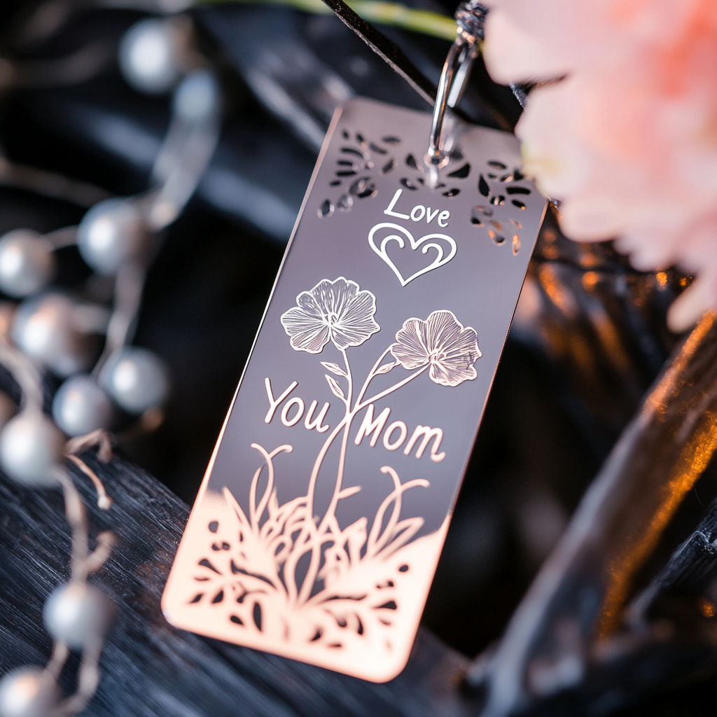 💖MomLove Floral Metal Bookmark