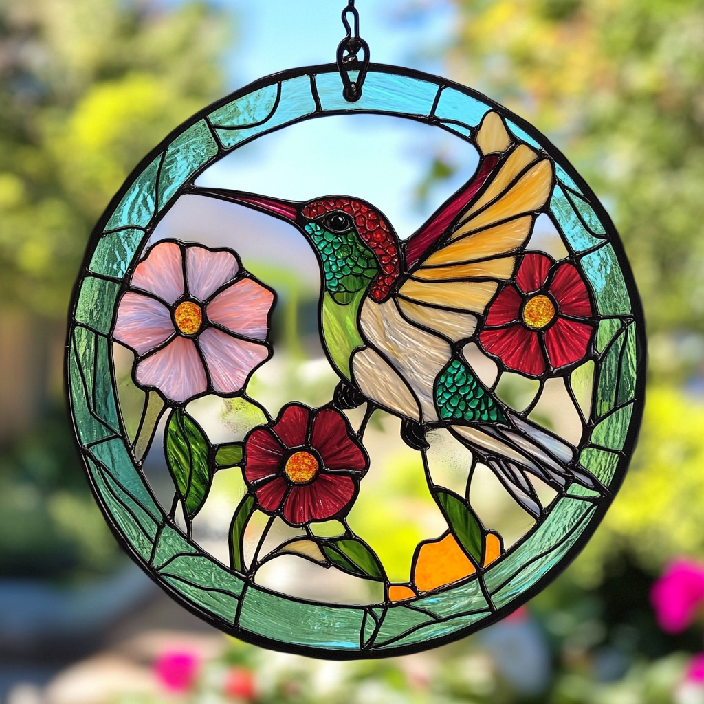 Hummingbird Acrylic Window Decor
