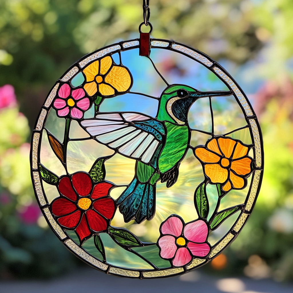 Hummingbird Acrylic Window Decor