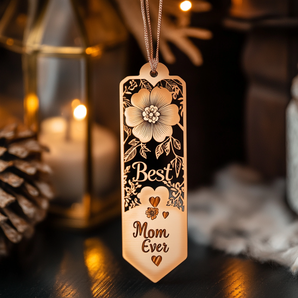 💖MomLove Floral Metal Bookmark