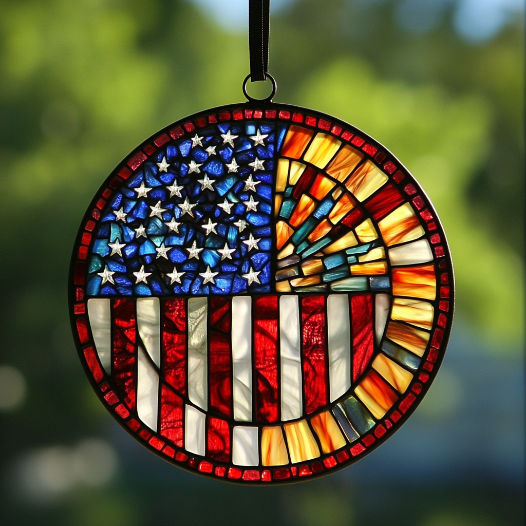 🦅American Flag/Eagle Sun Catcher