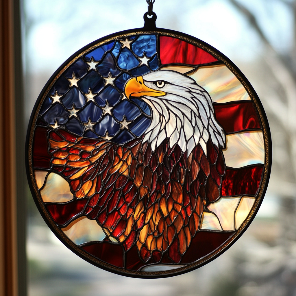 🦅American Flag/Eagle Sun Catcher