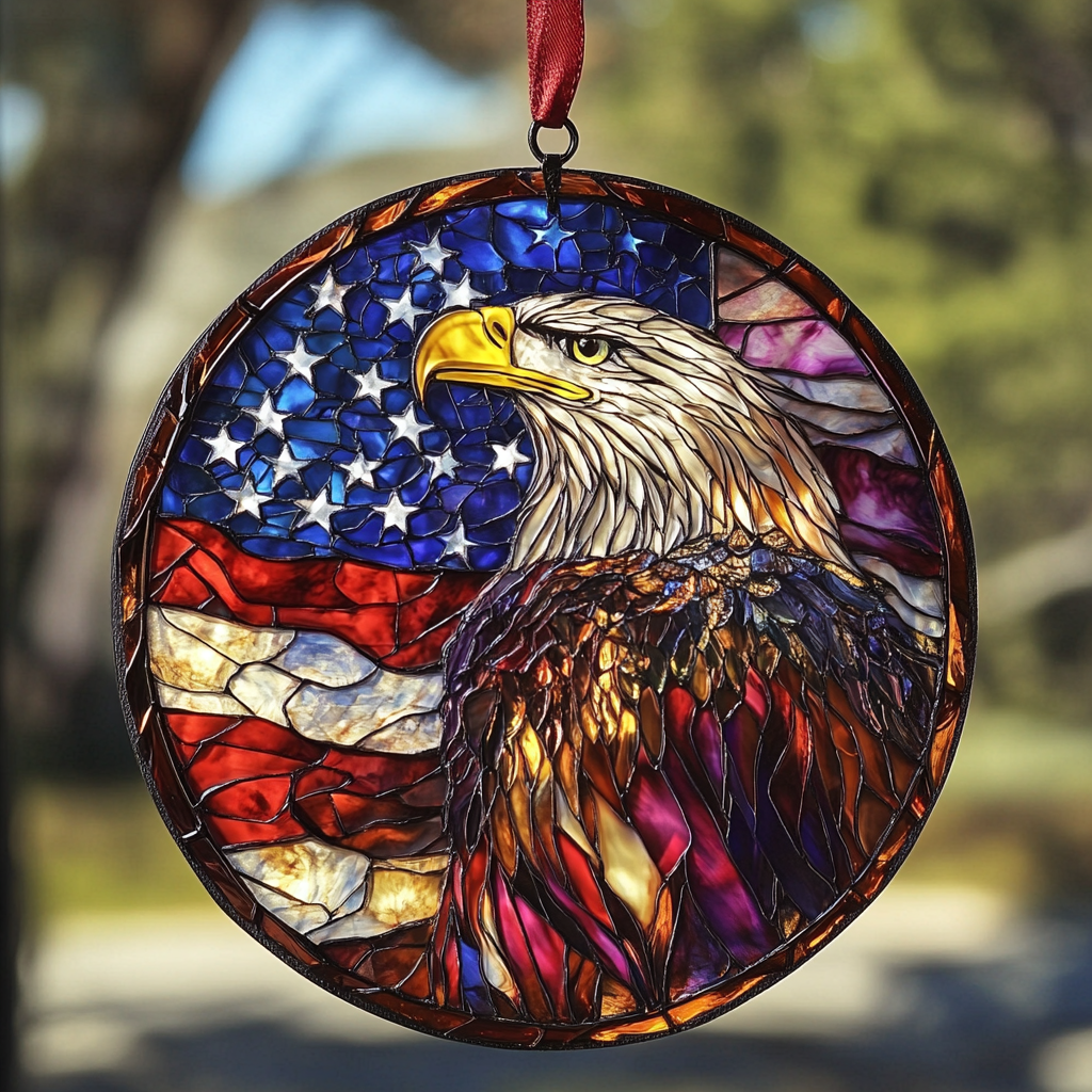 🦅American Flag/Eagle Sun Catcher