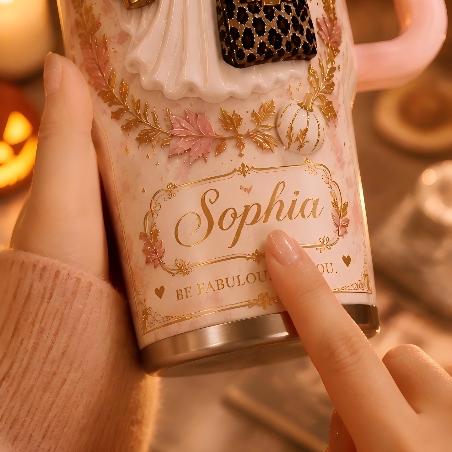 Personalized Keep Chic Keep Spooky Ghost Tumbler 👻🐆