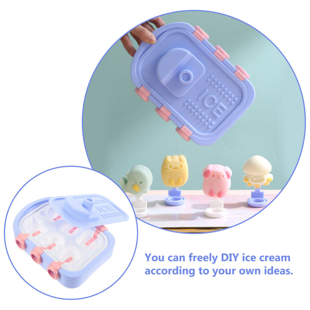 🍨🍫Silicone Boat Shape DIY Homemade Cute Ice Pop Molds