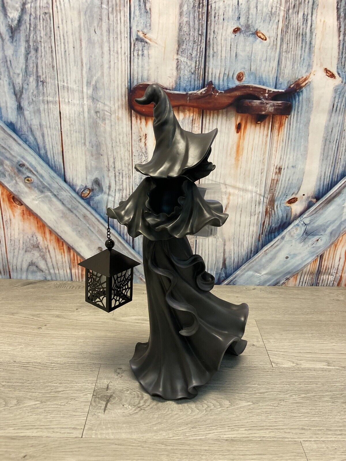 🎃Black Resin Witch With LED Lantern - New 2023 Halloween