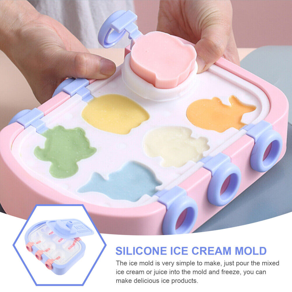 🍨🍫Silicone Boat Shape DIY Homemade Cute Ice Pop Molds